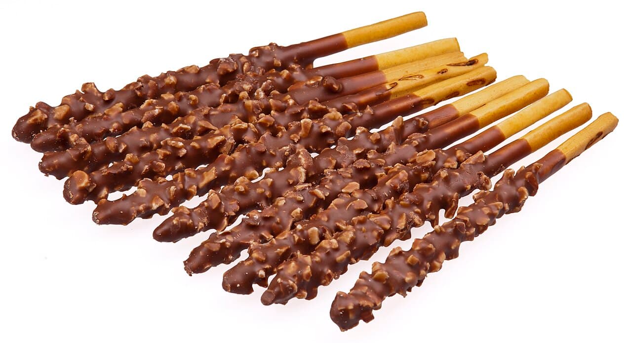 Biscuits Pepero aux amandes, friandise coréenne du Pepero Day.