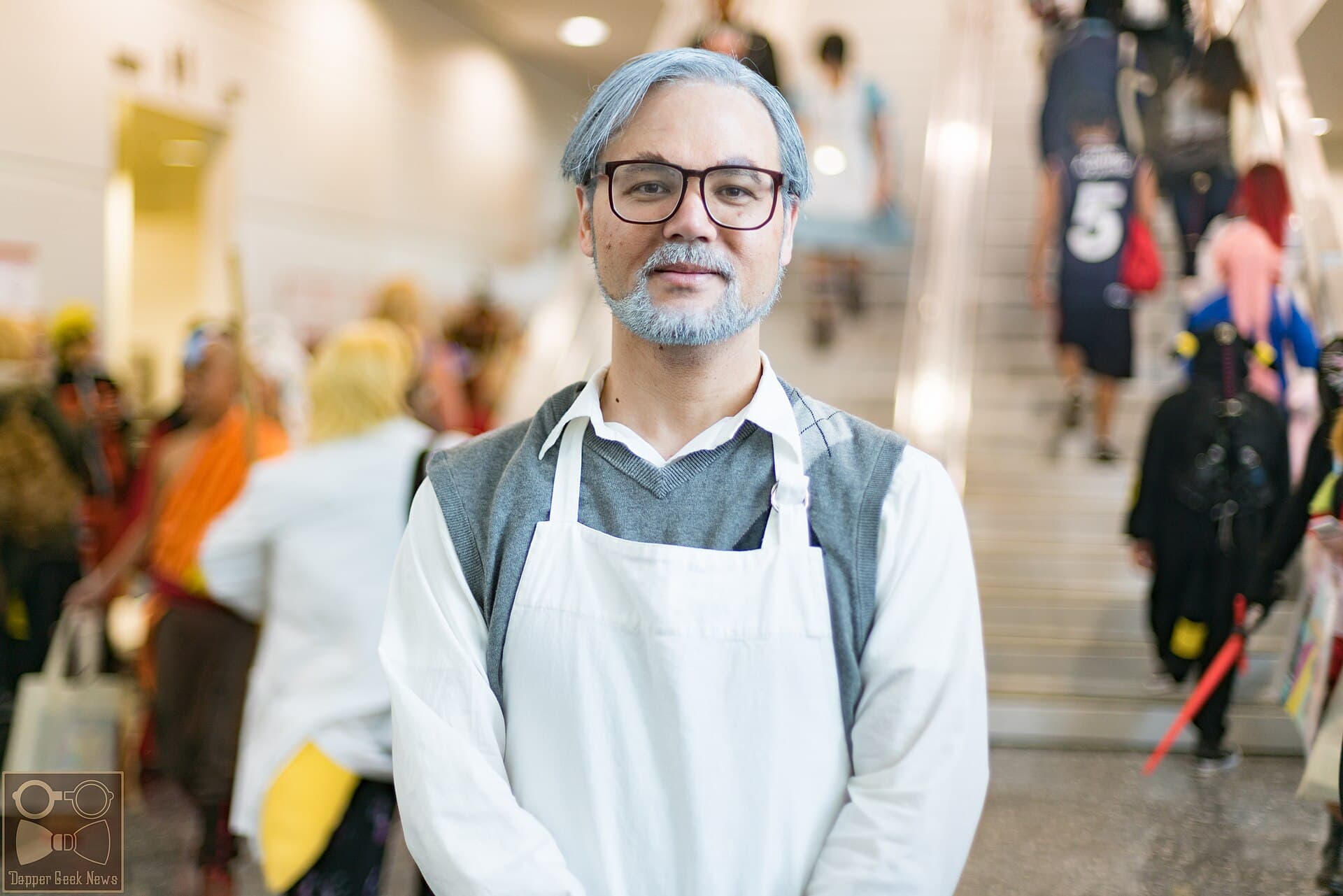 Portrait de Hayao Miyazaki, cofondateur du Studio Ghibli, realisateur du Voyage de Chihiro et du Garcon et le Heron.